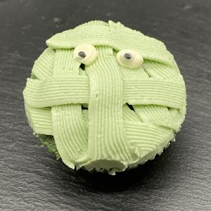 halloween green cupcake
