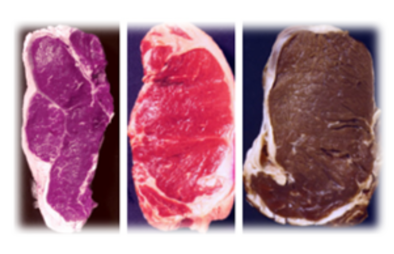 cooked, ripe, unripe comparison meat