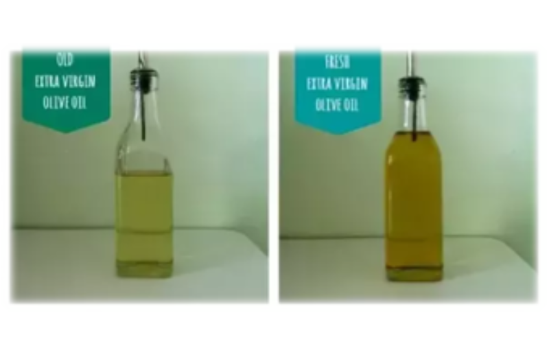 old and fresh extra virgin oil