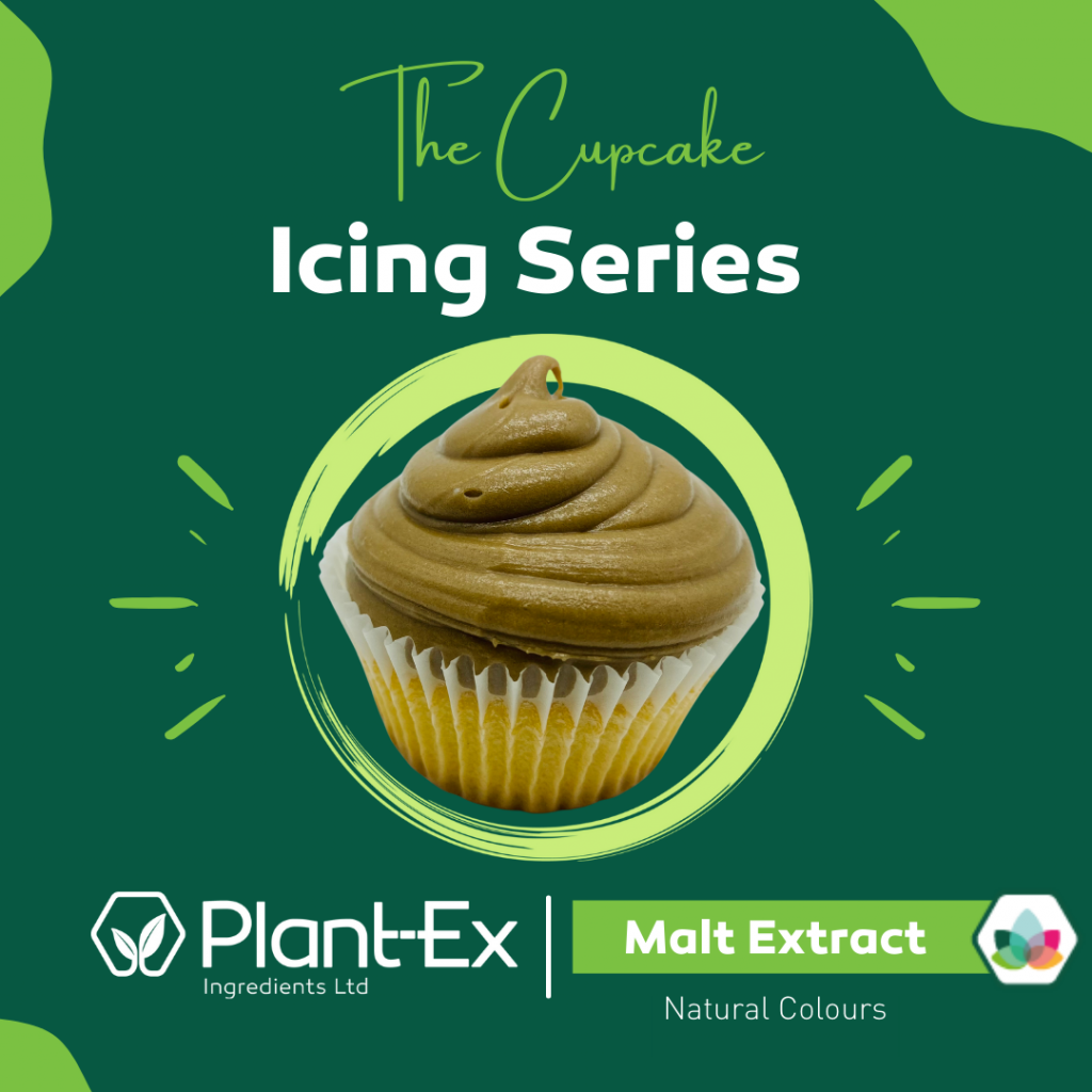 malt extract brown caramel icing cupcake