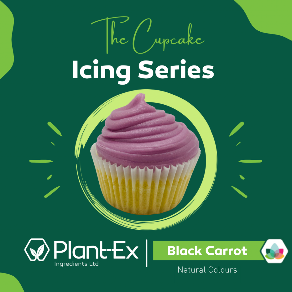 black carrot purple icing cupcake podcast
