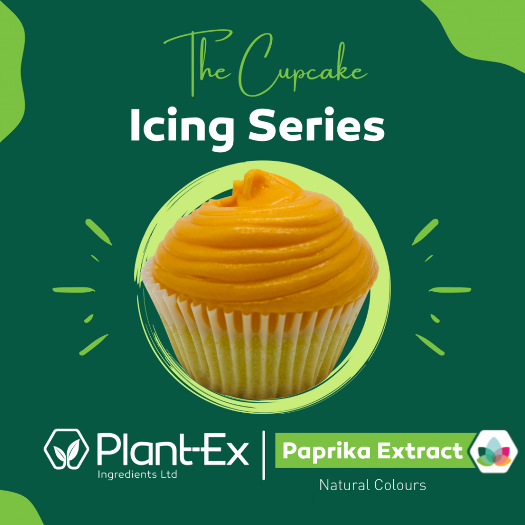 paprika extract orange icing cupcak