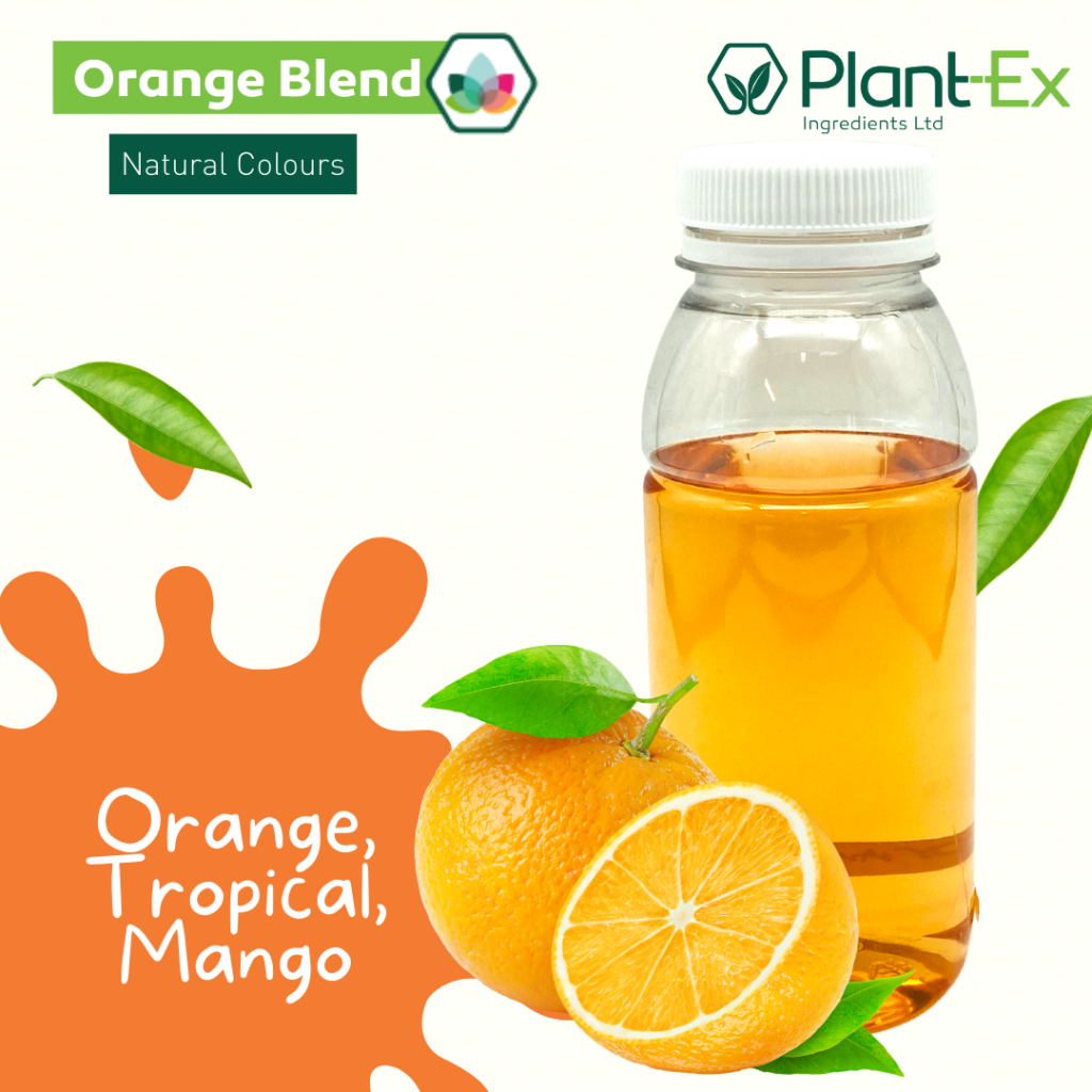 orange blend drink for orange, tropical and mango