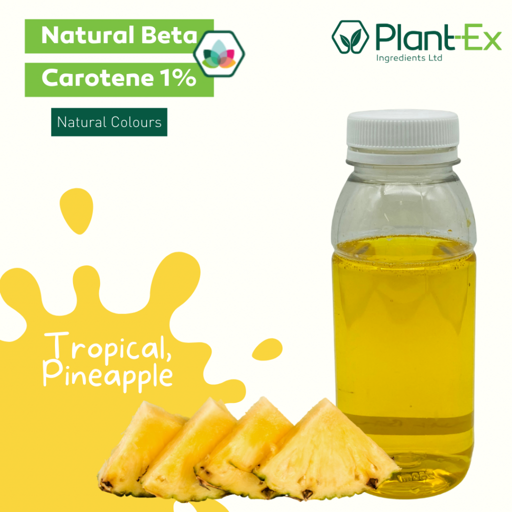 natural beta carotene orange natural colour, tropical, pineapple drink