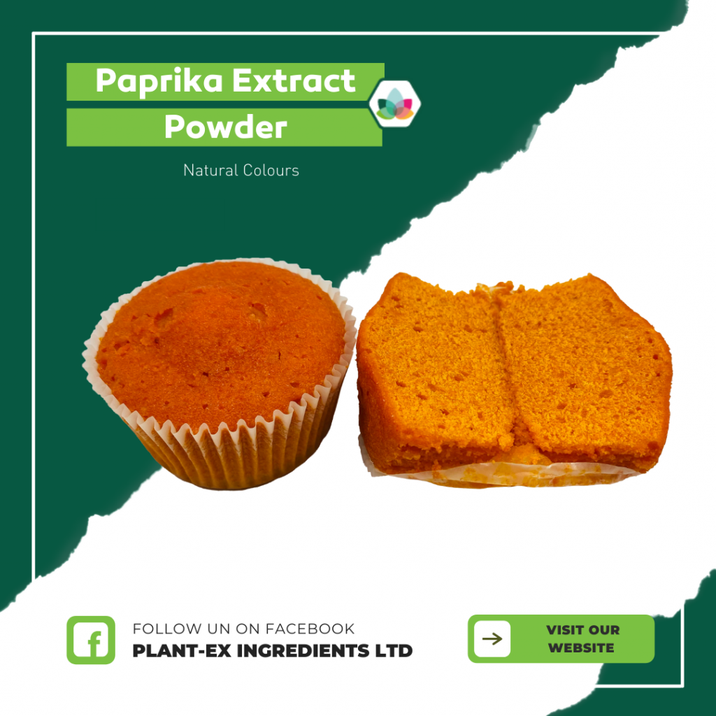 paprika extract powder orange cupcake
