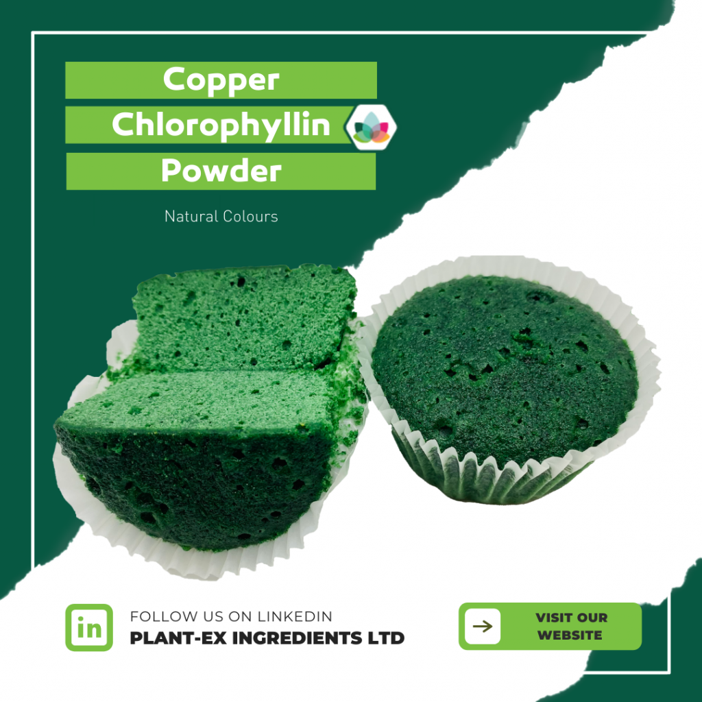 copper chlorophyllin powder green cupcake