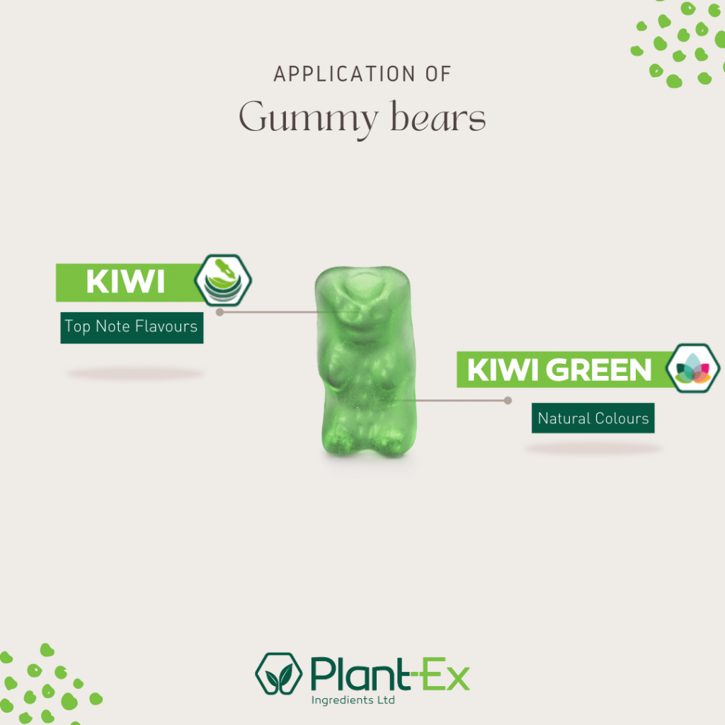 Kiwi green gummy bear