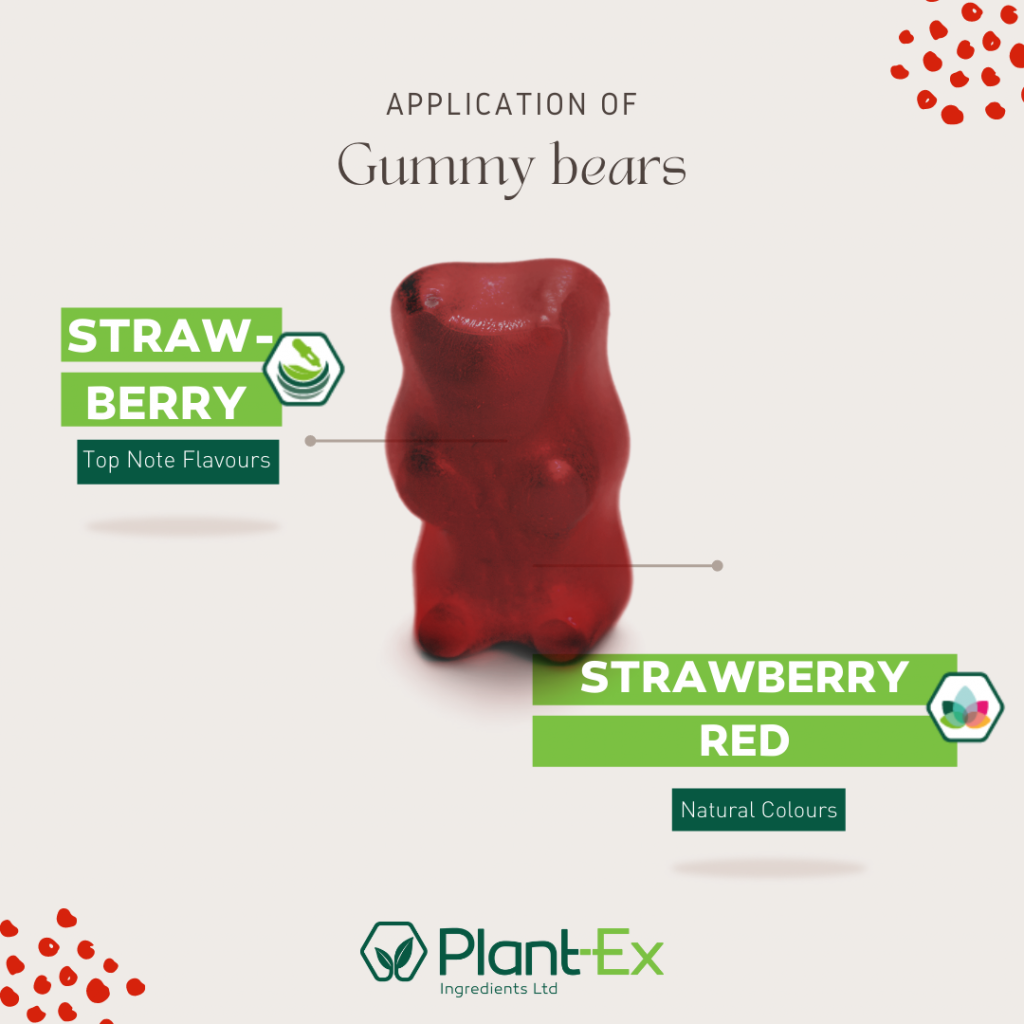 Strawberry red gummy bear