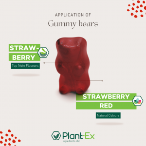 Strawberry red gummy bear