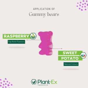 raspberry sweet potato pink purple gummy bear