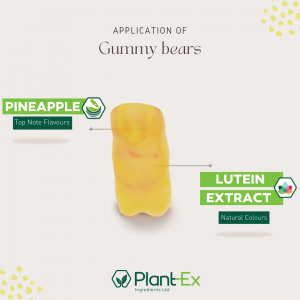 pineapple lutein extract yellow gummy bear