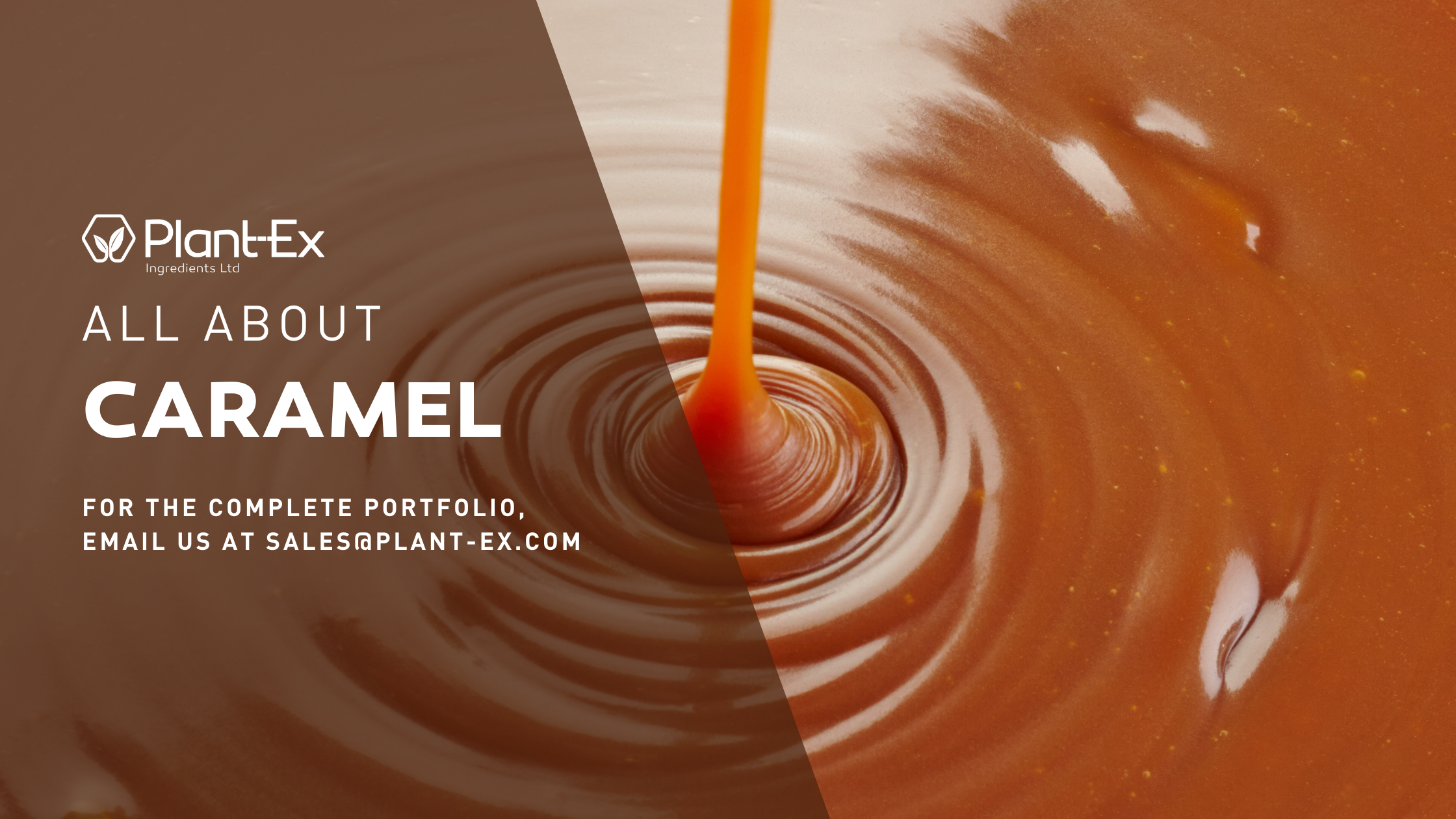 caramel portfolio of colours and flavours