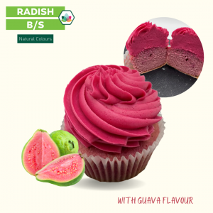 radish with guava pink cupcake food colouring aroma