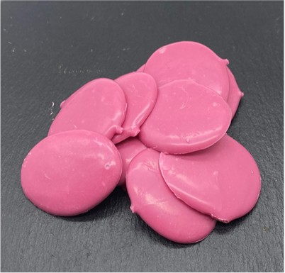 pink carmine chocolate food colour