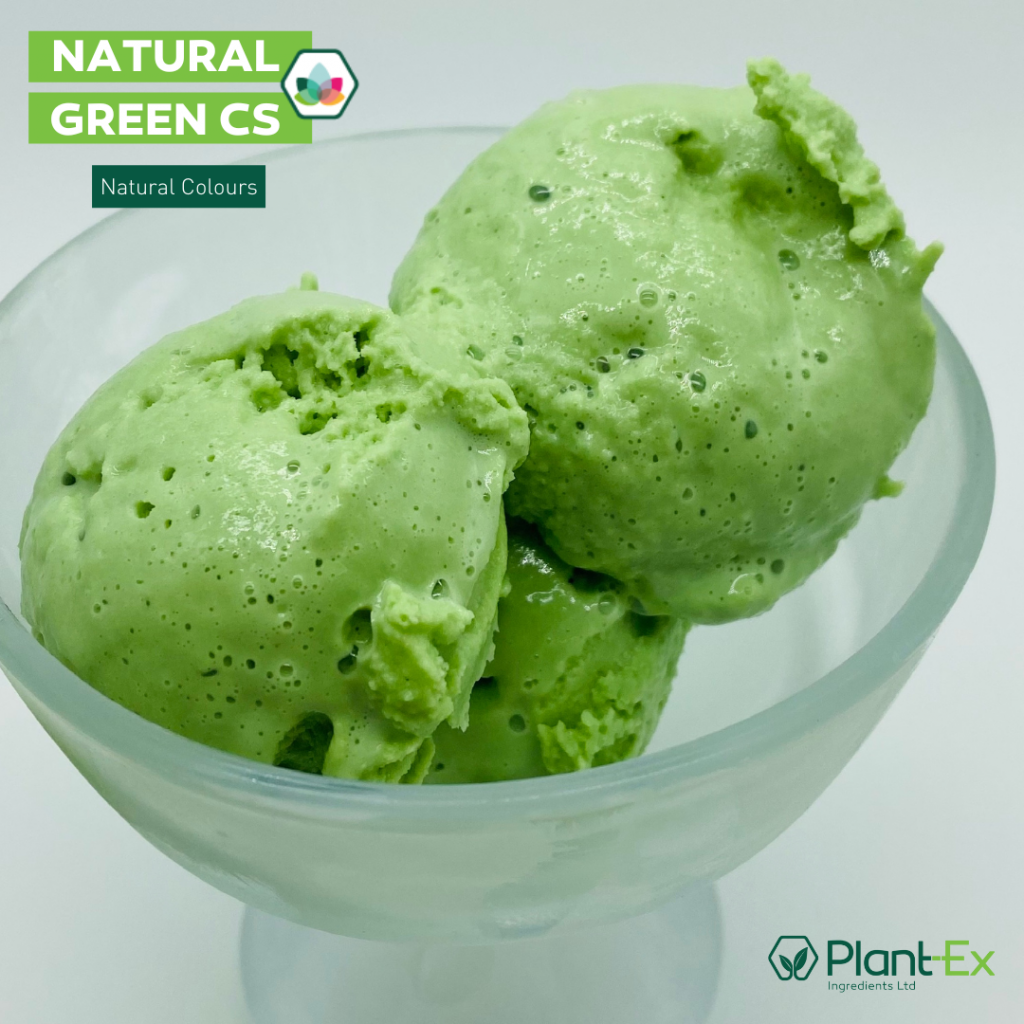 green ice cream food colour