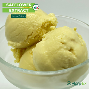 Safflower yellow ice cream colour