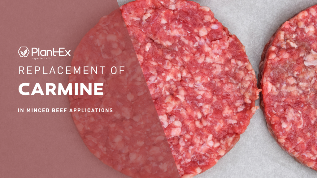 carmine replacement in minced beef applications