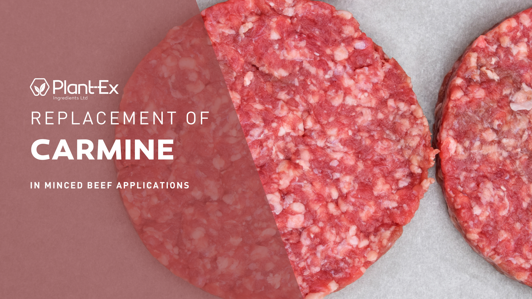 carmine replacement in minced beef applications