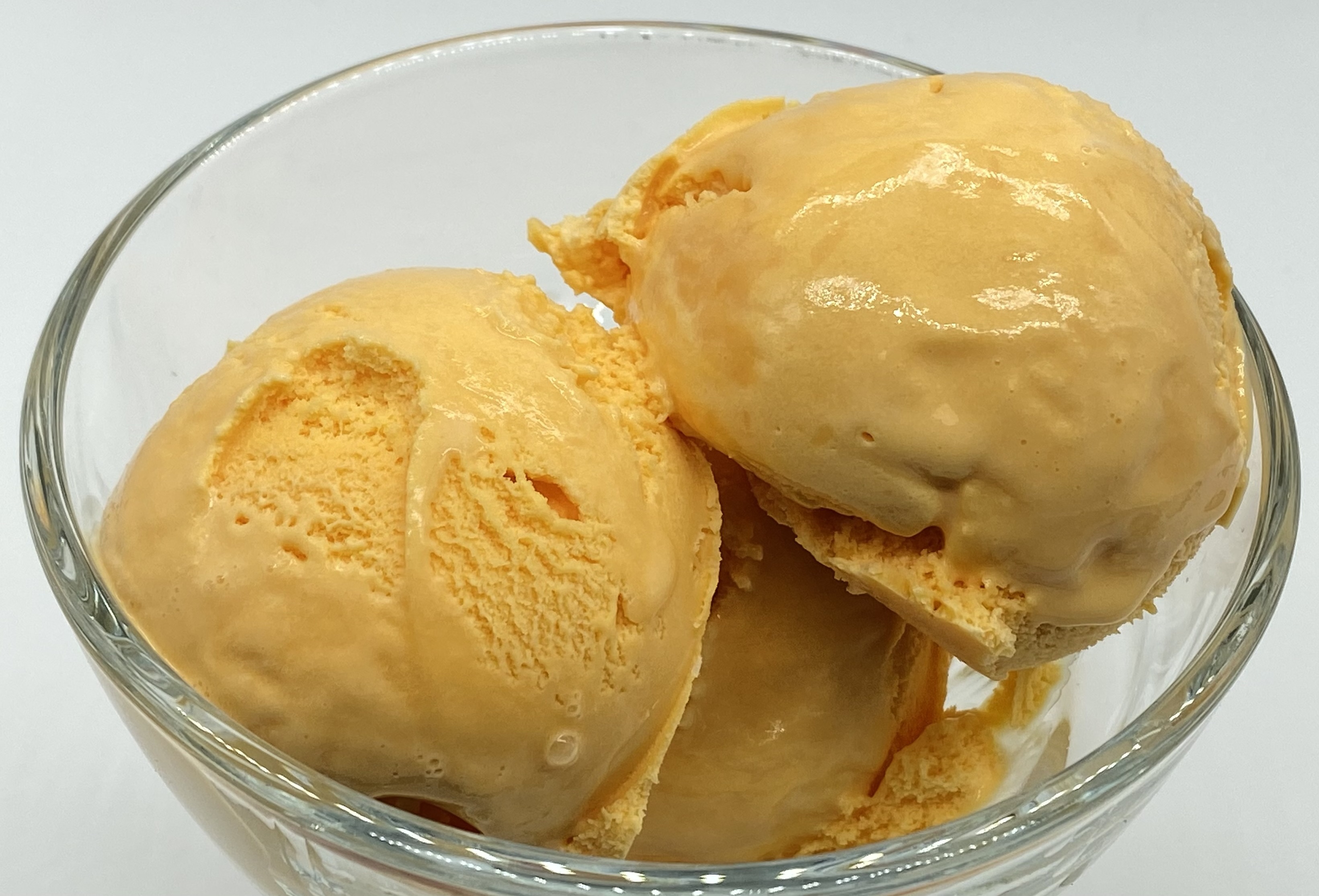 Paprika Extract orange ice cream