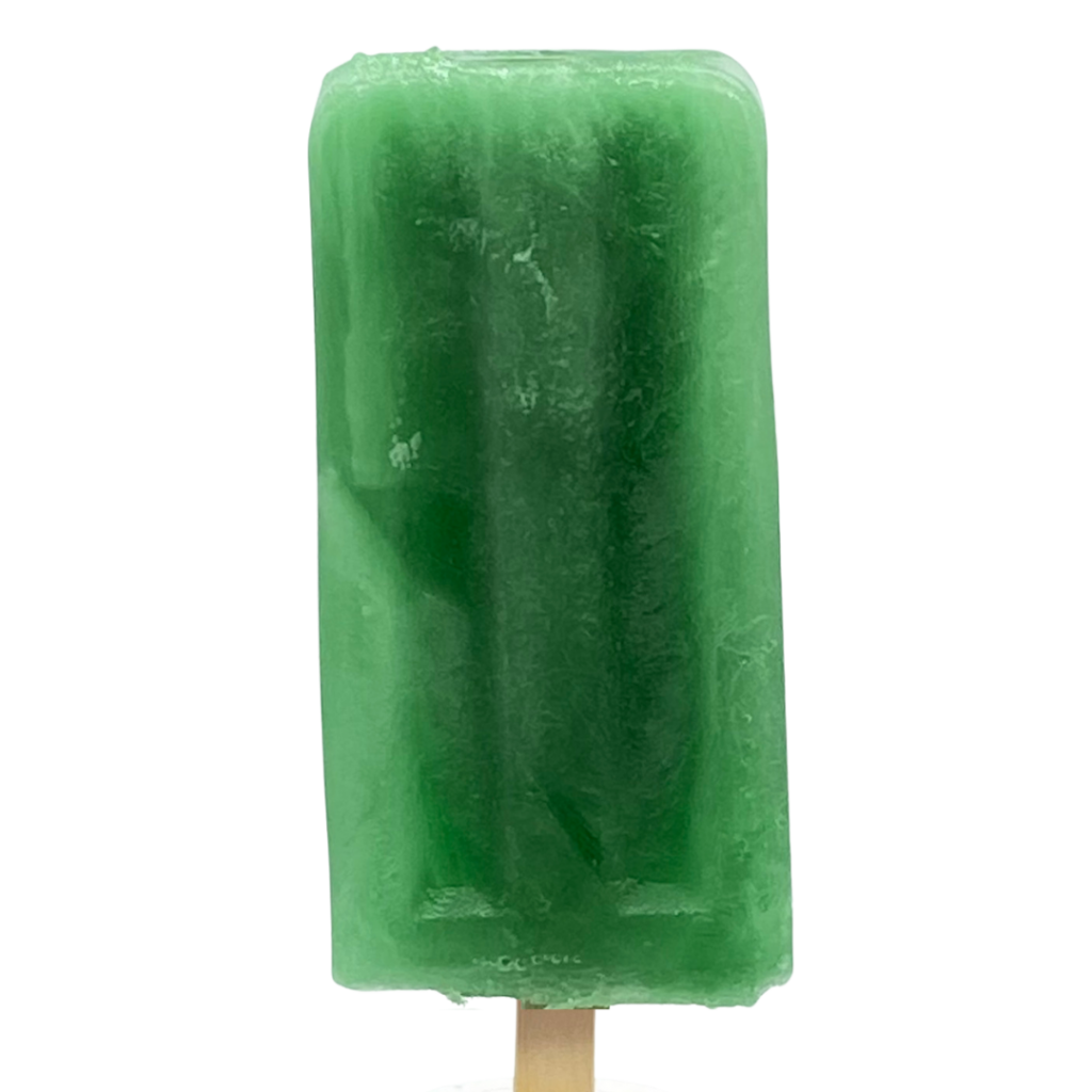 copper chlorophyllin green ice lolly