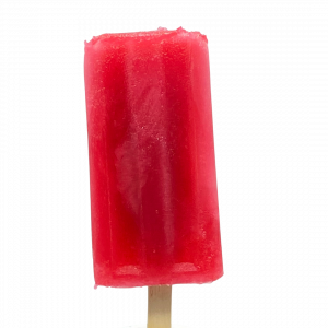 ruby red ice lolly