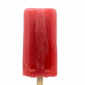 strawberry red ice lolly