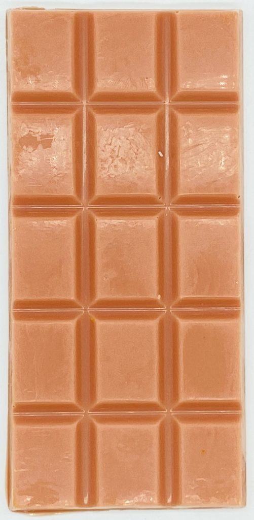 Christmas red orange chocolate bar