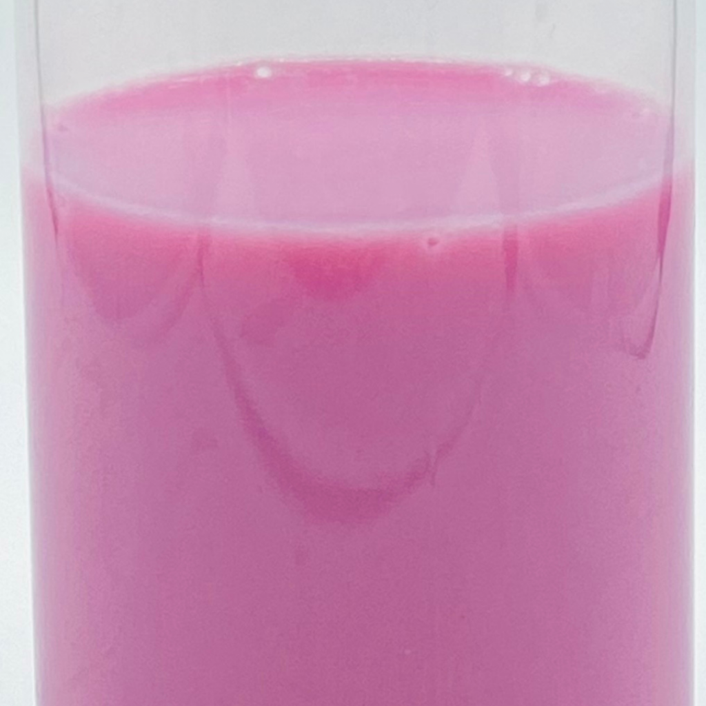 red beet pink in milk