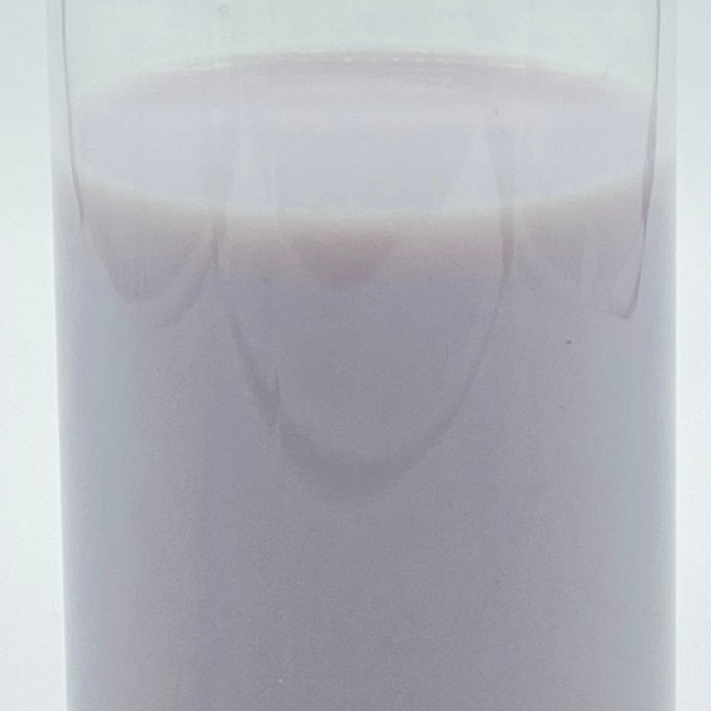 Pink purple shade in milk