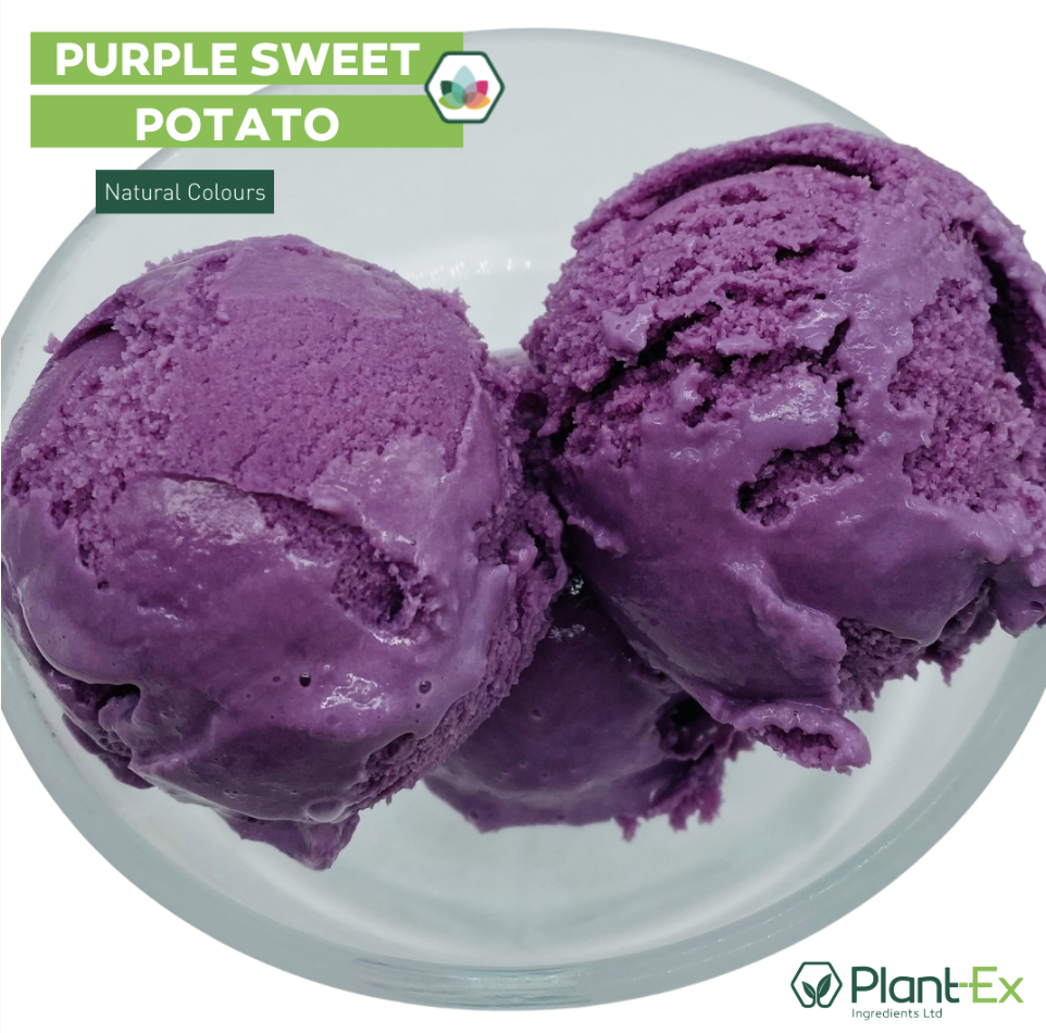 purple  colour sweet potato extract ice cream