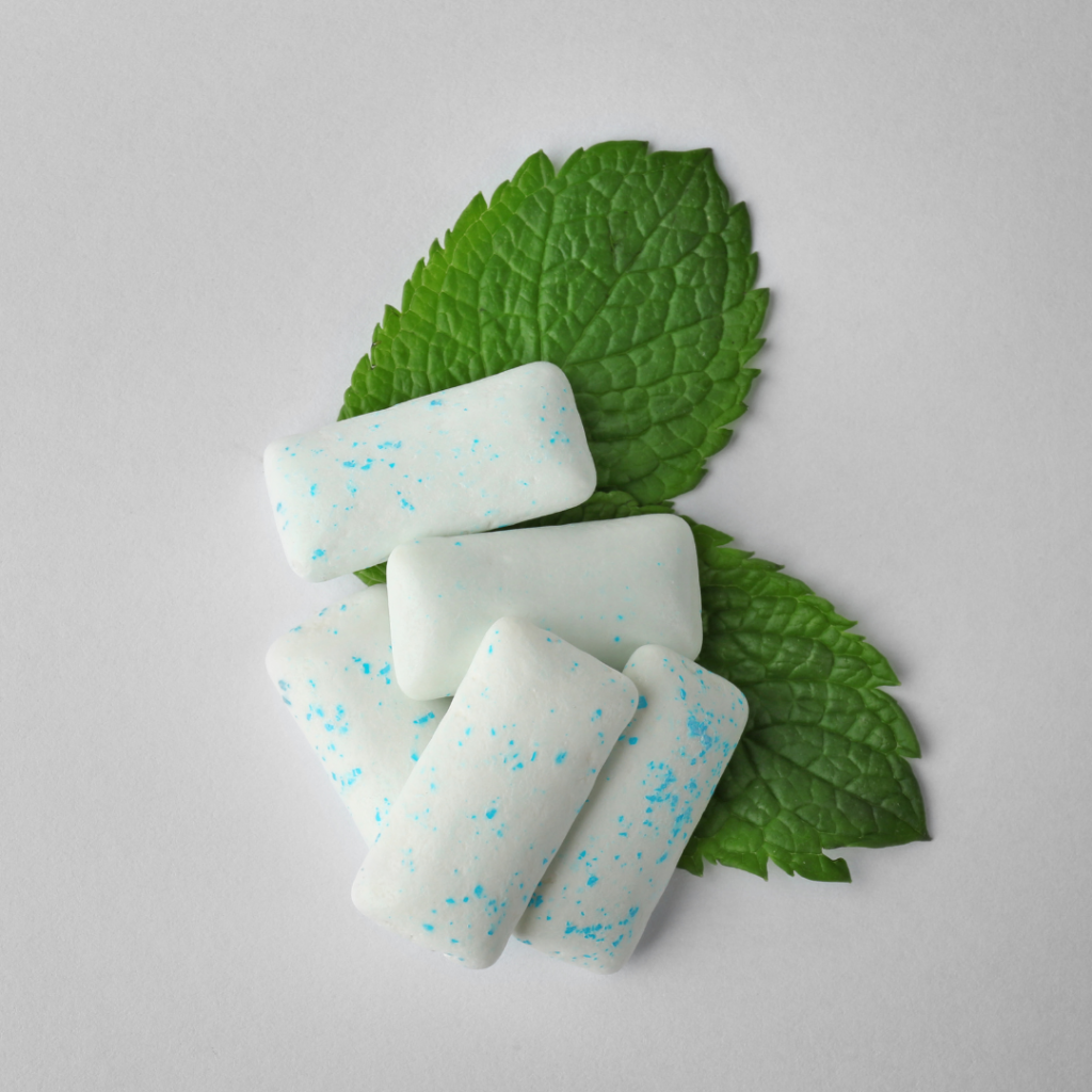 spearmint chewing gum