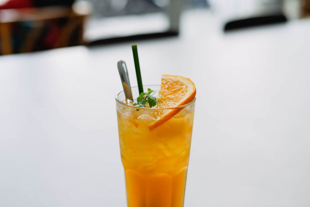 orange extract in drink
