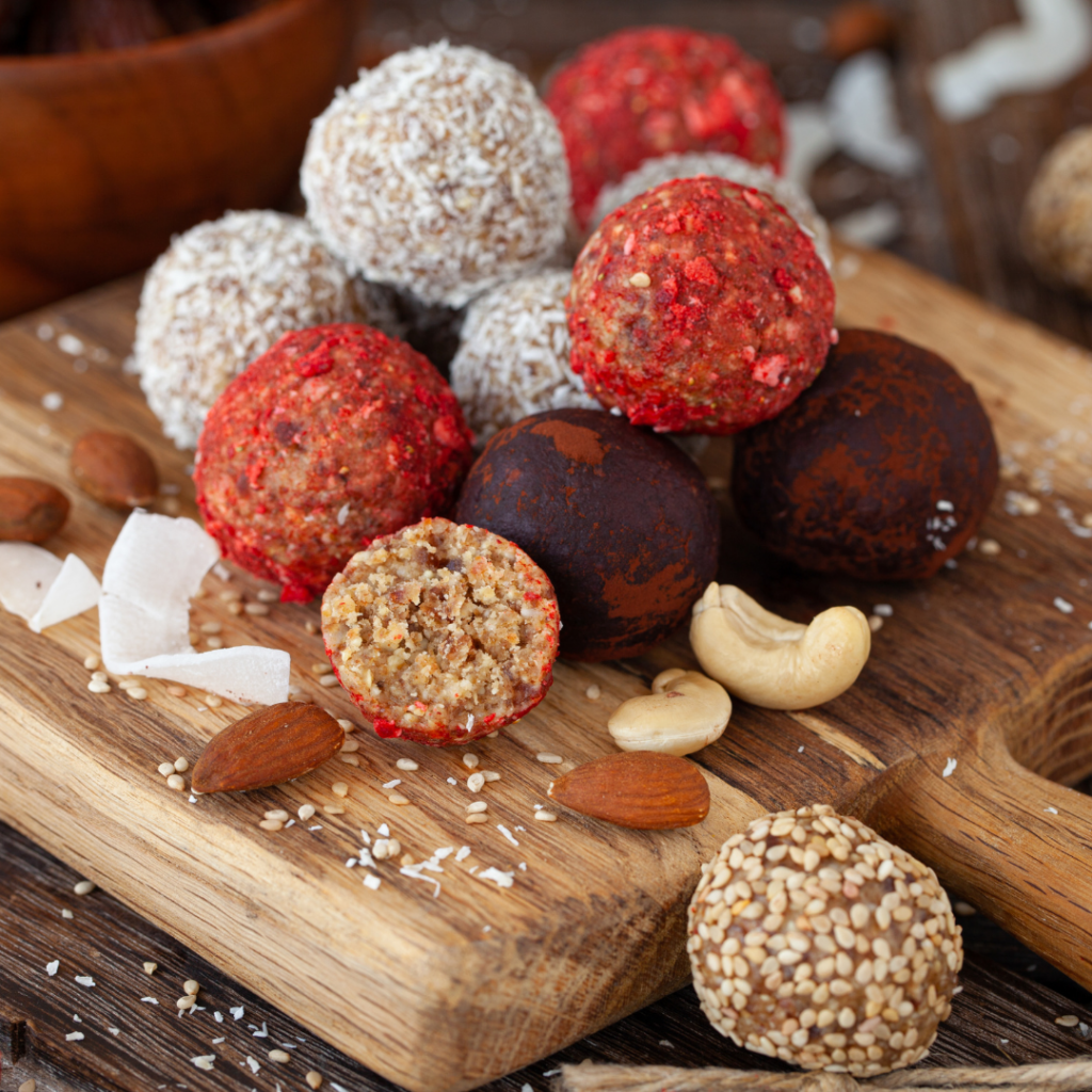 red beet powder protein balls