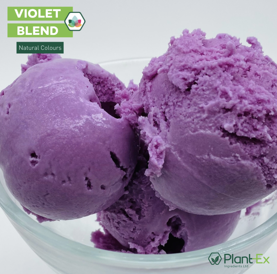 purple violent blend in ice cream application