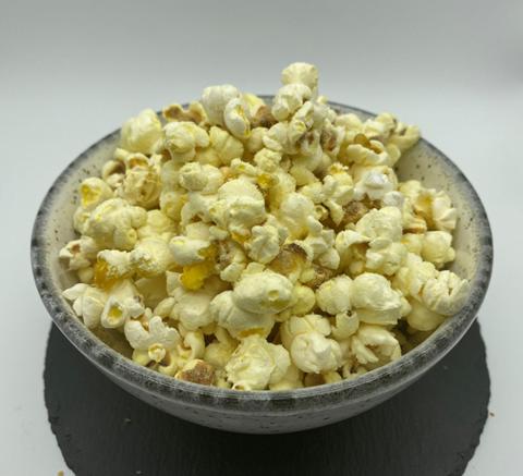 lemon and pepper savoury popcorn