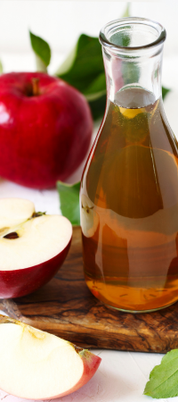 Apple cider vinegar powder in application