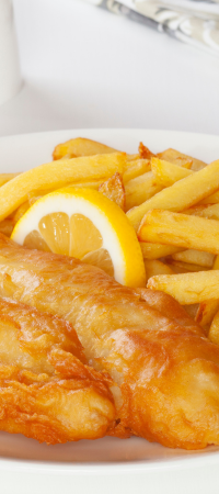 spirit vinegar powder in fish and chips