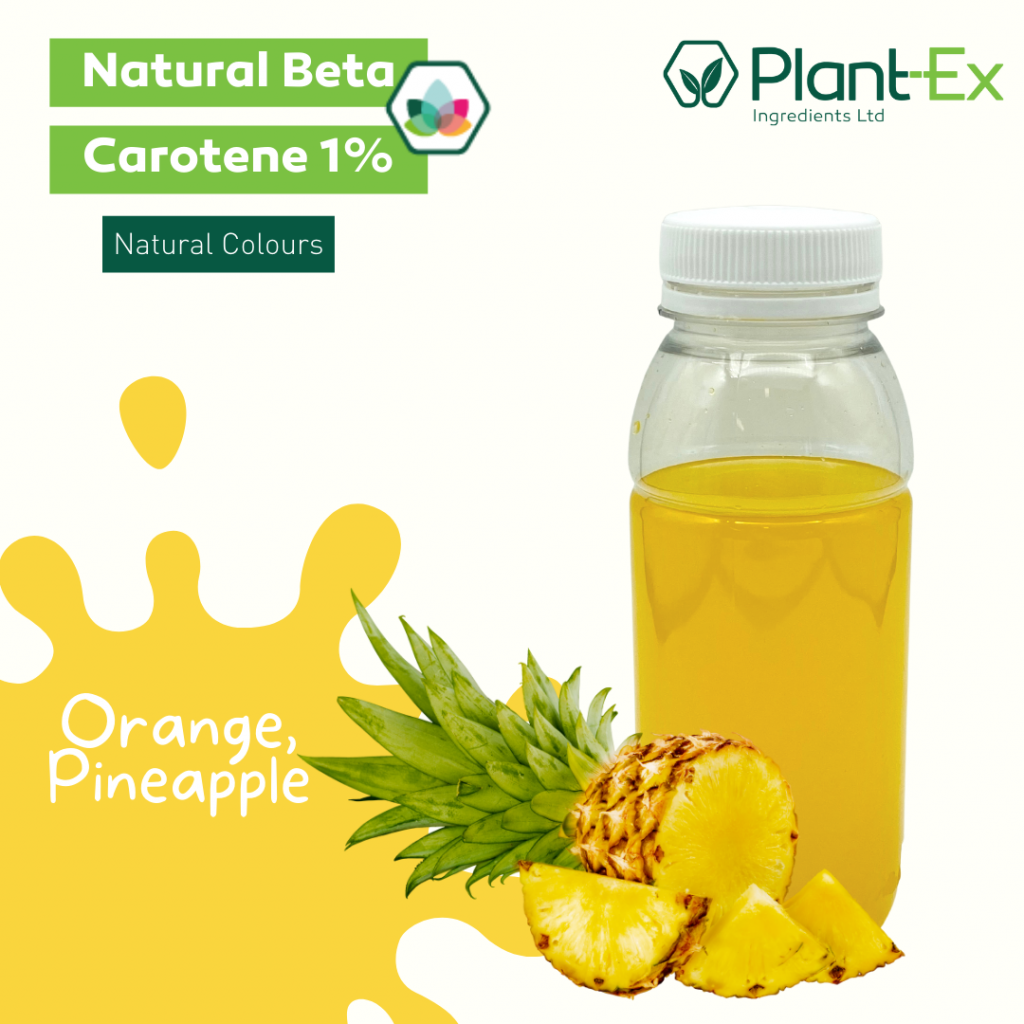 natural beta carotene in yellow drink