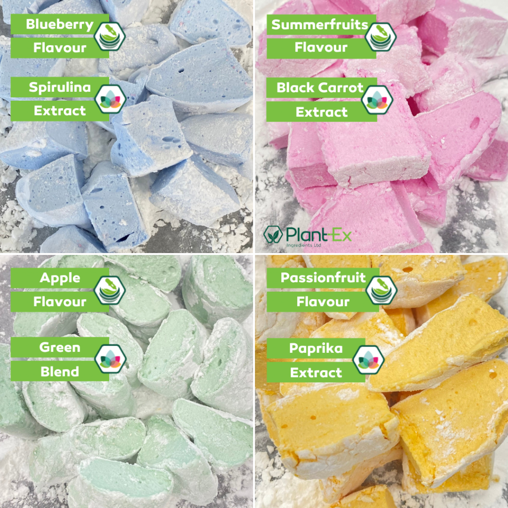 popular colours and flavours for marshmallow application