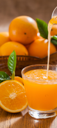 colour orange in food