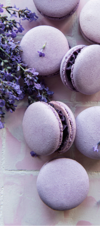 purple colour in food