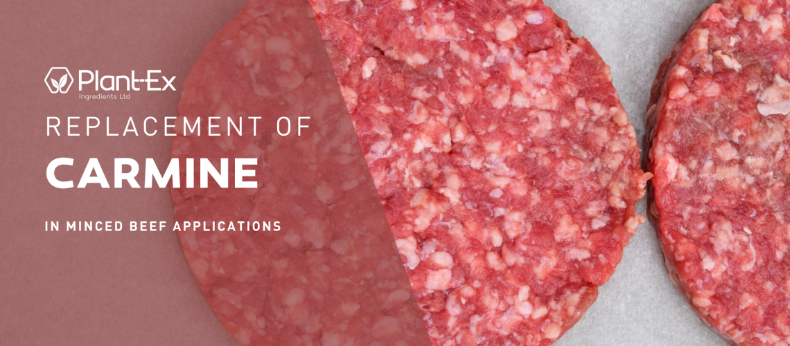carmine replacement in minced beef applications