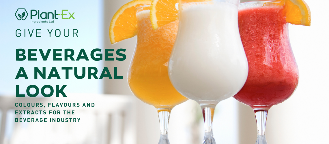blog post showing how to make your beverages look natural - best colours, flavours and extracts